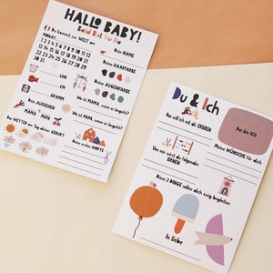Babyparty Tippkarten "Cheery Baby" DIN A6 - Coole Spiele für deine Babyparty