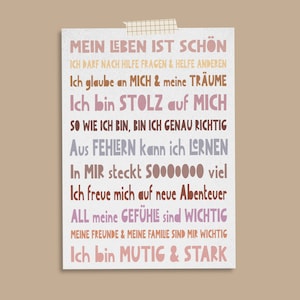 Postkarte Affirmationen ⋒sweet words⋒ DIN A6 - Rückseite blanko