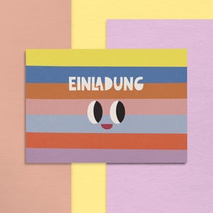 Einladungskarten Regenbogen Kunterbunt - Mache jede Party zu einer bunten Party!