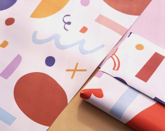 Geschenkpapier Kunterbunt - ab 3 Bögen a 50 x 70 cm
