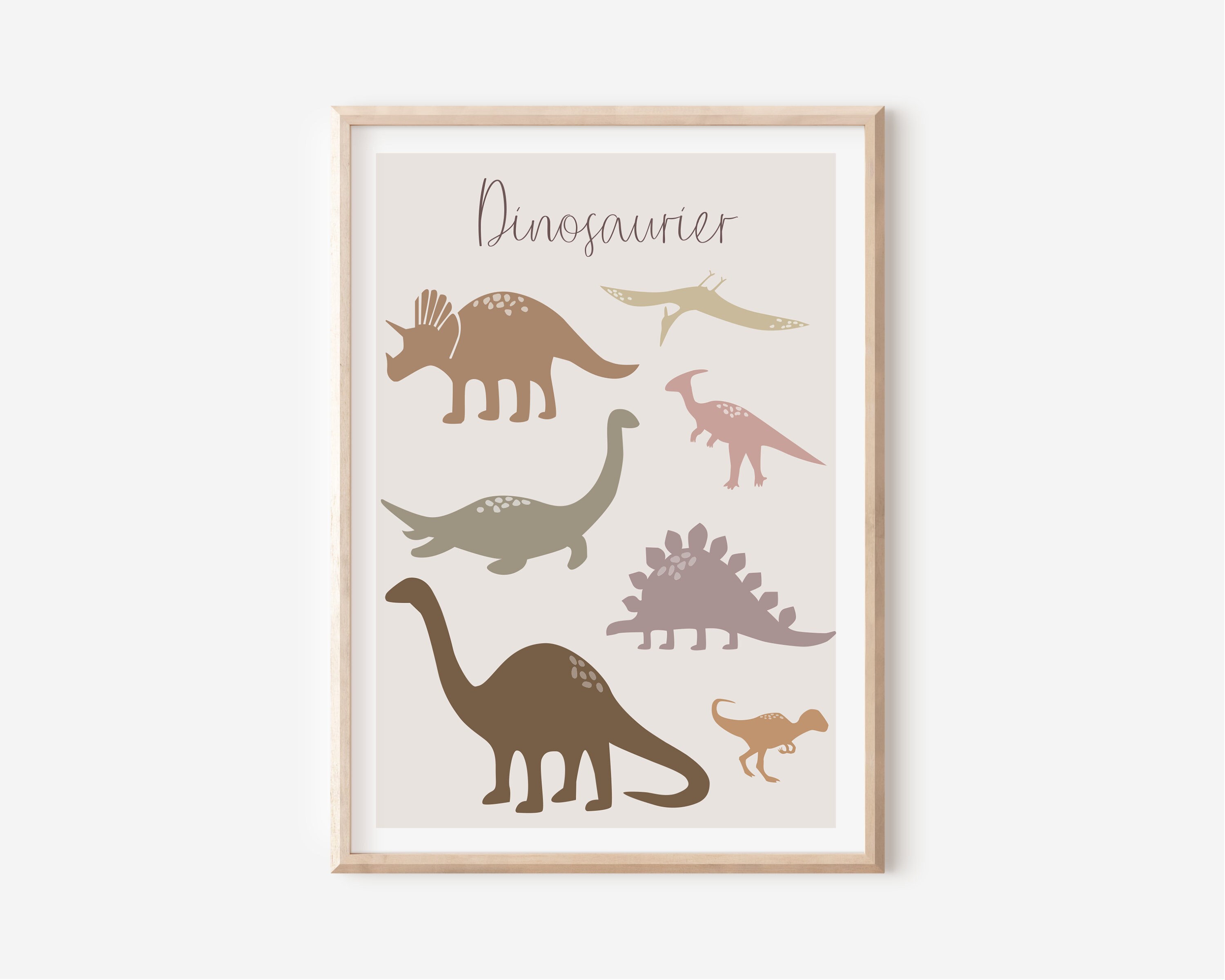 Dinosaur Poster Boho I Children's Room Decoration I Mural | Etsy