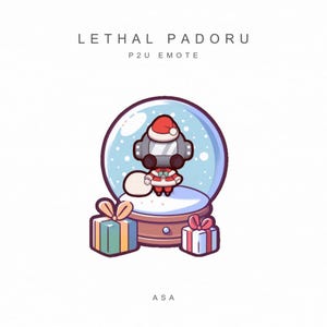 Animated Padoru Twitch Emote | LethalCompany Padoru Emote for Twitch and Discord | Closed Gas Mask Version