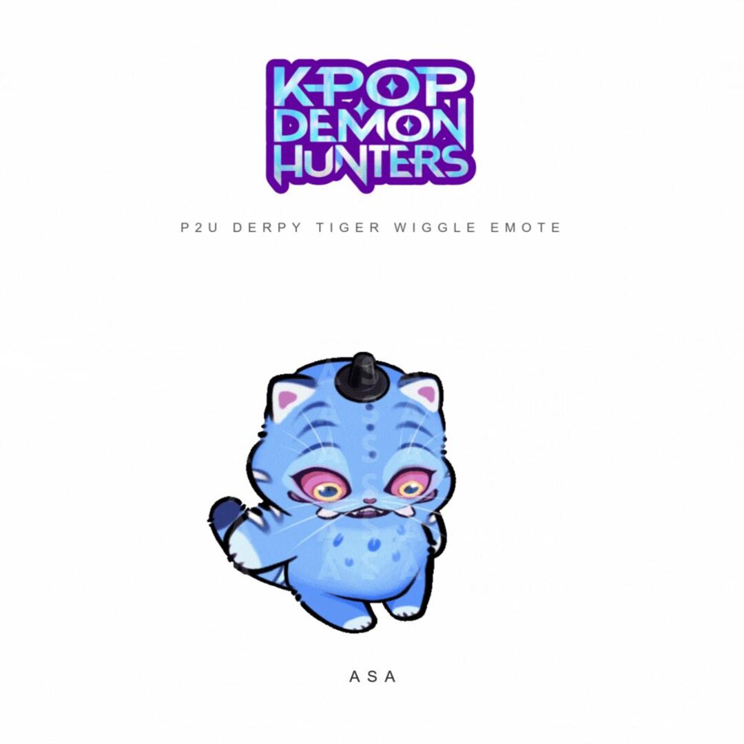 Animated Derpy Tiger Wiggle Emote From K POP Demon Hunters | Derpy ...
