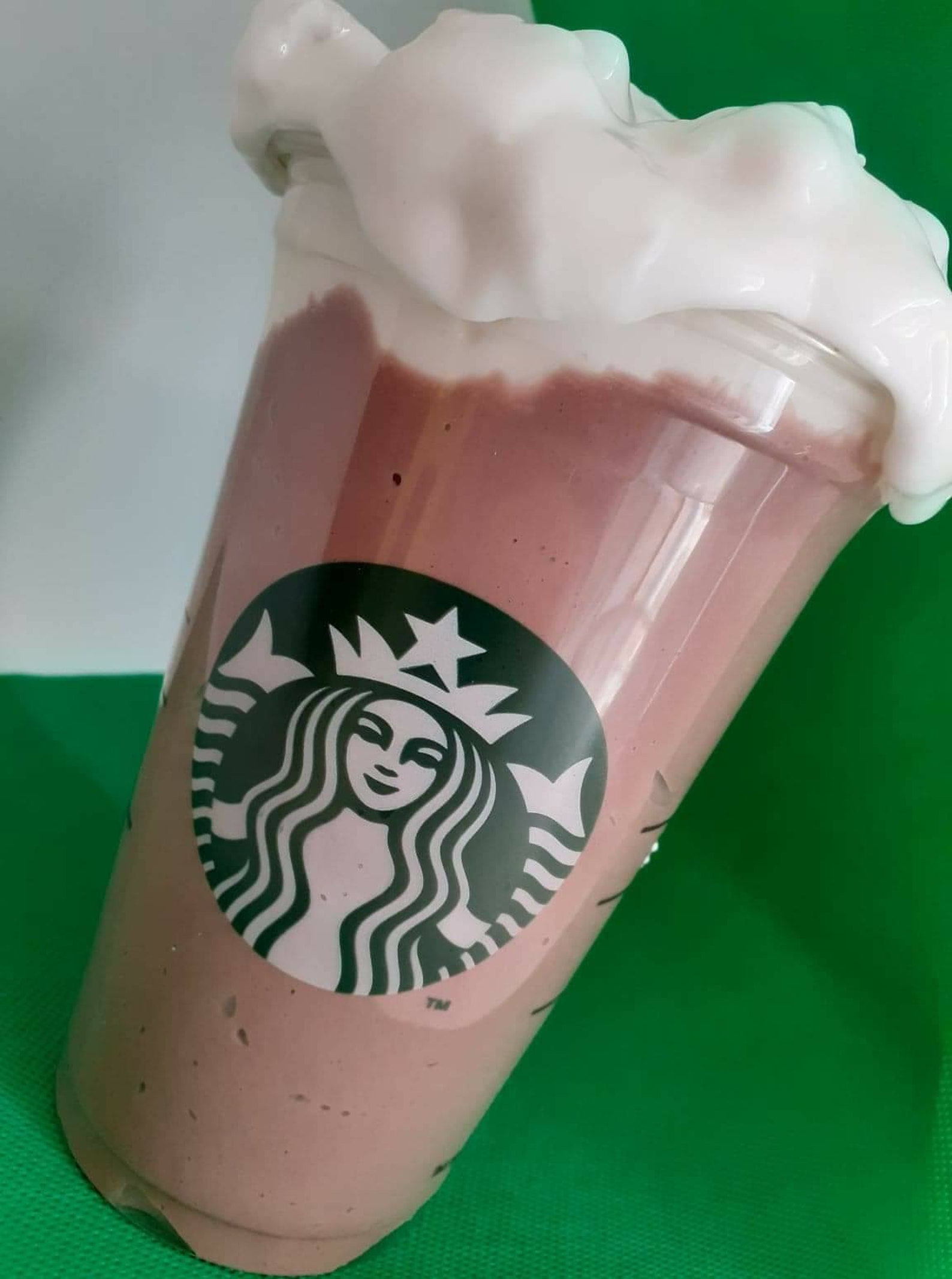 Starbucks frappuccino slime with your own Starbucks cup Etsy