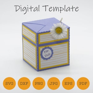 Impossible Box, Favor Box, Candy box, cut file SVG DXF PDF and others