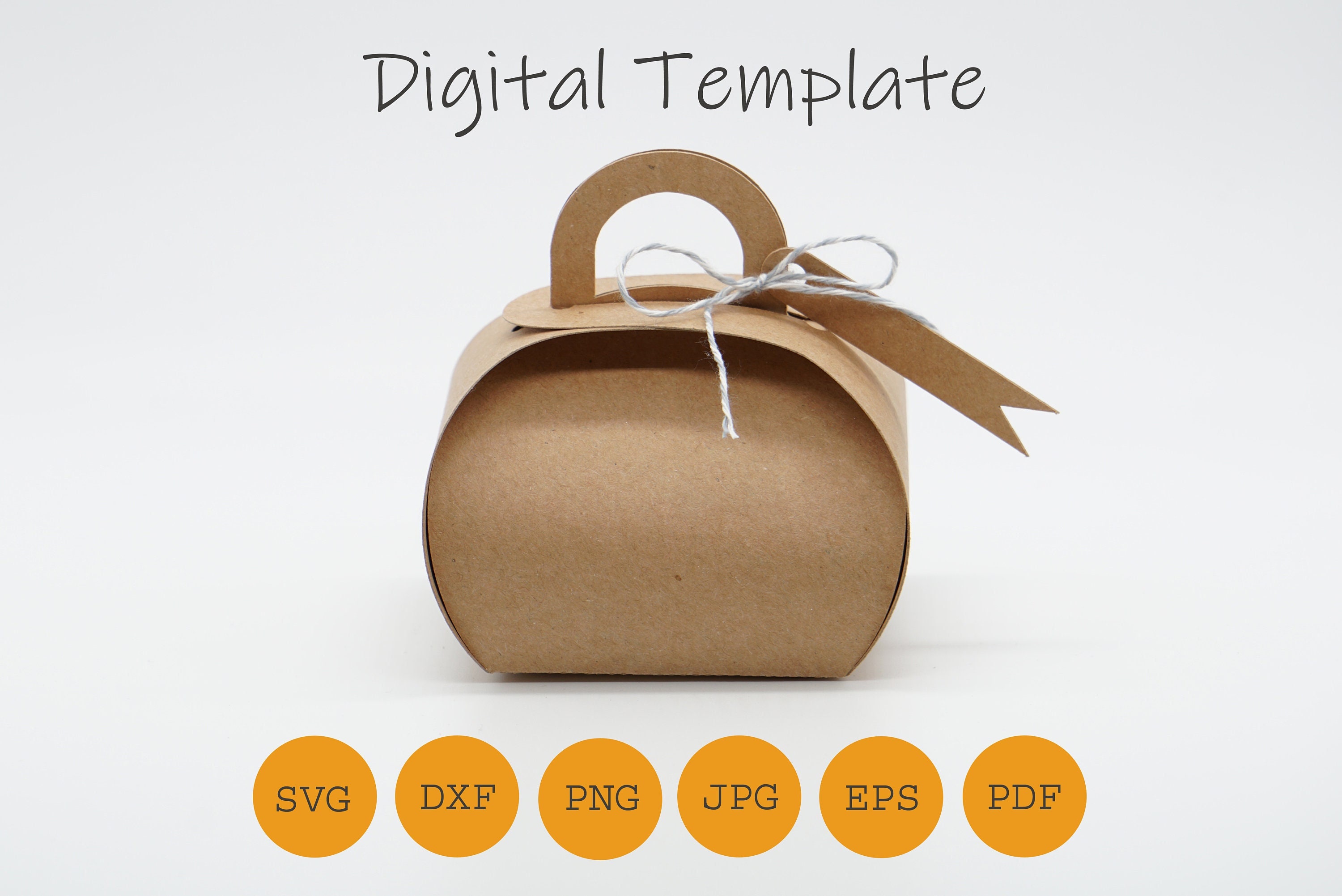 Favor box, fold over box, cut file SVG DXF PDF and others