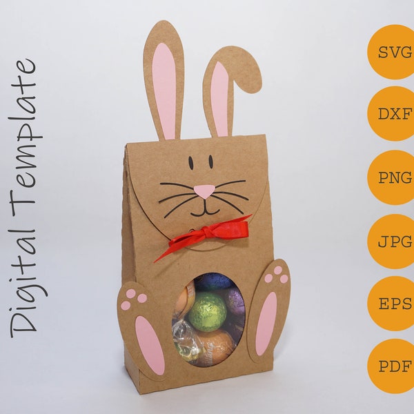 Bunny box, cut file with craft instructions, SVG DXF, PDF and others