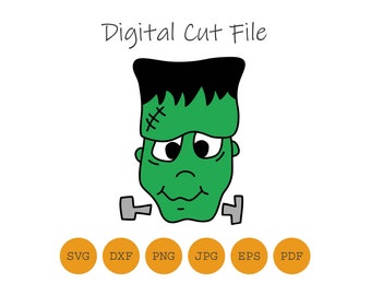 Frankenstein Halloween, Cut file, SVG, DXF and others