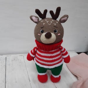 Reindeer   Reindeer toy  Crochet Reindeer   Stuffed toys  Animal toy  Plush toys   Stuffed animals  Amigurumi animals  Deer animal toy