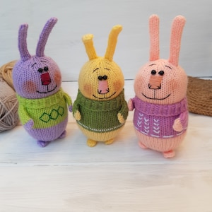 Bunny   Bunny toy   Rabbit toy   Knitted Bunny   Easter Bunny   Stuffed toy   Animal toy   Plushie toy   Easter gift Bunny   Stuffed animal