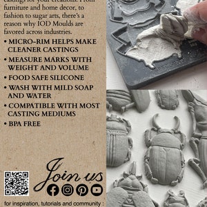 Specimens IOD décor mould 6 x 10 by Iron Orchid Designs New Release 画像 3