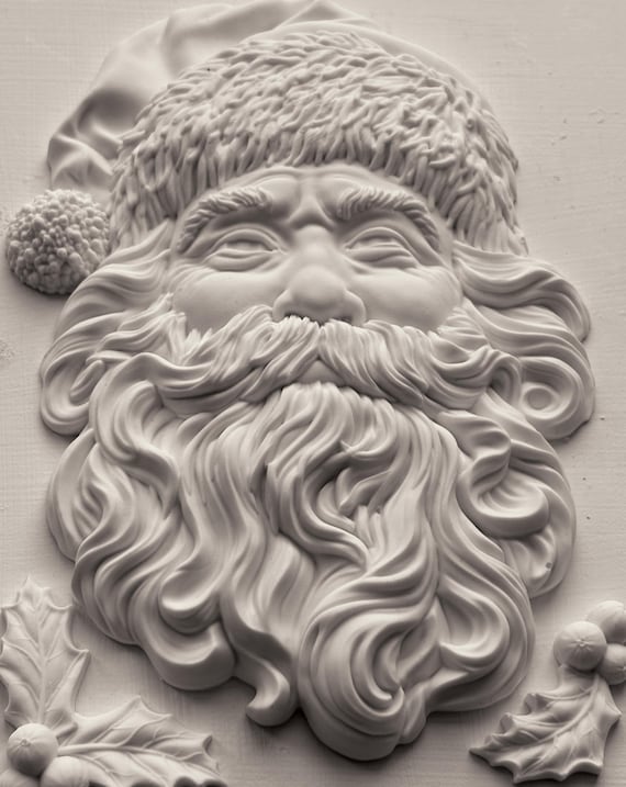 Saint Nick IOD décor mould 5 x 7 - by Iron Orchid Designs - 2025 Limited Holiday Release