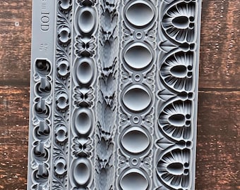 Trimmings 3 IOD décor mould 6 x 10 - by Iron Orchid Designs