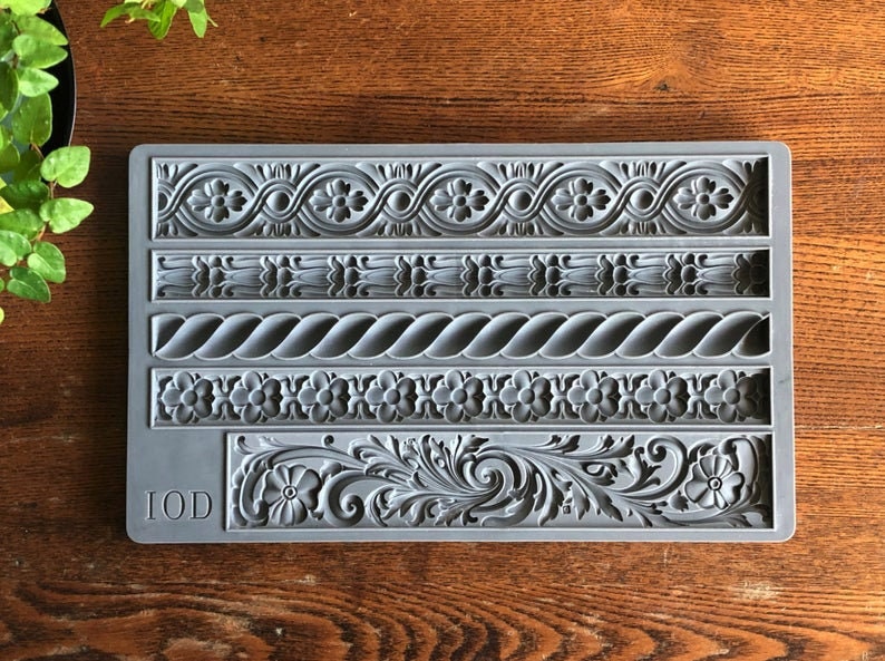 Trimmings 2 IOD décor mould 6 x 10 by Iron Orchid Designs image 2