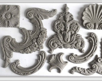 Classical Elements IOD décor mould 6 x 10 - by Iron Orchid Designs
