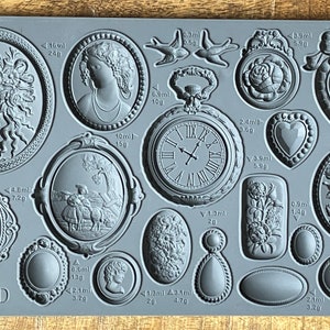 Cameos IOD décor mould 6 x 10 - by Iron Orchid Designs