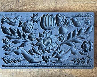 Primitive IOD décor mould 6 x 10 - by Iron Orchid Designs