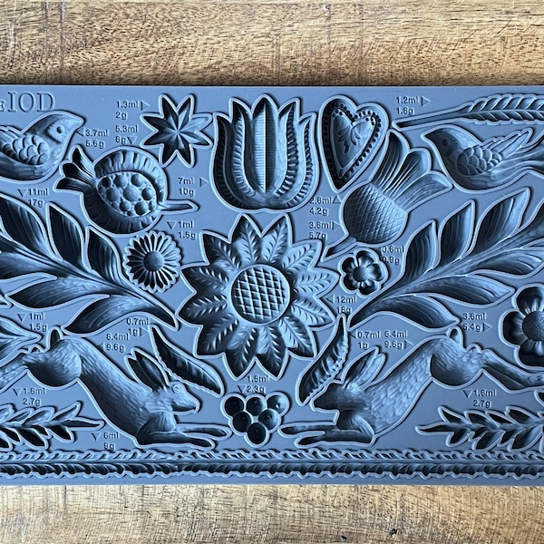 Primitive IOD décor mould 6 x 10 - by Iron Orchid Designs