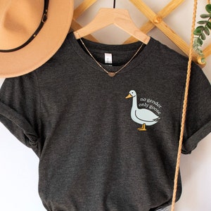 No Gender Only Goose T Shirt,Funny Nonbinary Gift,Non Binary Unisex,Adult Gender Neutral, Enby Tshirt,Subtle Pride Shirt,Nonbinary Pride Tee