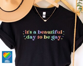 Gayshirt, lesbienneshirt, Pride-outfit, Rainbow Pride-shirt, LGBT-cadeau, Gay Pride-T-shirt, LGBTQ-shirt, Pride Month-shirt, Pride-T-shirt, Queer Owned Shop