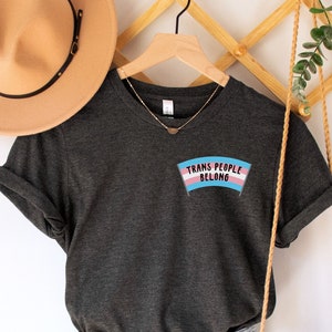 Trans People Belong Shirt,Transgender Pride Shirt,LGBTQ Rights Shirt,Trans Rights,Pride Pocket Tee,LGBTQ+ Shirts,Pride Tee,LGBT Ally Shirt