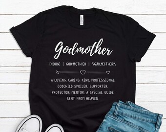 Godmother Gift, Godmother Definition Shirt, Mother's Day Gift for Godmother, Godmother Proposal, Sentimental Gifts, Godmother Tshirt