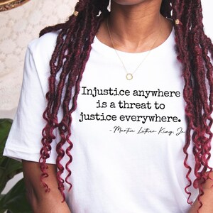 Martin Luther King Shirt, Martin Luther King Jr. Day, African American Activist Shirt, Black History Shirt, Inspirational Quotes Shirt