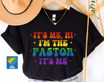 Pastor Pride Shirt,LGBTQ Pastor Shirt,Pride Shirt for Pastor,Pride Month Shirt,Rainbow Pride Tee,Pastor Ally Shirt,Proud Pastor Shirt