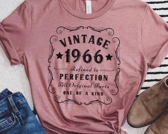 Prezent na 60. urodziny, Koszulka vintage z 1966 roku, Koszulka na 60. urodziny, Prezent na 60. urodziny, Prezent na 60. urodziny dla kobiety, Prezent dla mężczyzny, Koszulka urodzinowa