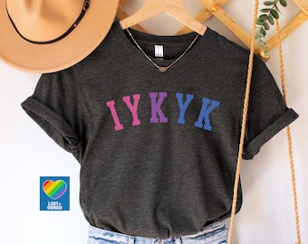 Subtle Bi Pride Shirt Bisexual Shirt Discreet Pride Subtle Pride Shirt Bi Pride Clothing Queer Owned Shops Bi IYKYK Pride Month TShirt