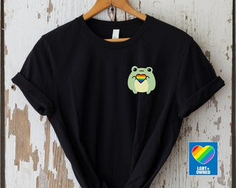 LGBTQ Pride Shirt,Gay Pride TShirt,LGBTQ+ Shirts,Pride Tee,Gay Shirt,LGBT Shirt,Pride Frog Shirt,Rainbow Shirt,Pride Month Tee,lgbt gift