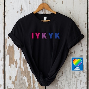 Subtle Bi Pride Shirt, Bisexual Shirt, Discreet Pride, Subtle Pride Shirt, Bi Pride Clothing, Queer Owned, Bi IYKYK, If You Know You Know