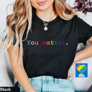 You Matter LGBTQ Shirt, Pride Ally Shirt, LGBTQ Ally Shirt, Pride Tshirt, Pride Month Teacher Shirt, Trans Ally Shirt, Gay Ally, Pride Gift