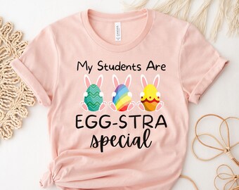 Paasshirt leraar, Paasdag shirt, shirt voor leraar Pasen, paasshirt voor leraren, shirt voor leraar basisonderwijs, schattig T-shirt voor leraar