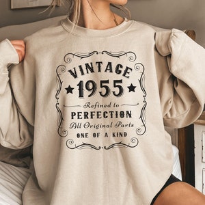 70th Birthday Gift, Vintage 1955 Sweatshirt, 70th Birthday Shirt, Gift for 70th Birthday, 70th Birthday Gift for Women, Gift for Men