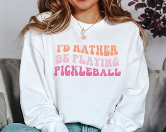Pickleball Sweatshirt, Damen Pickleball Shirts, Pickleball Geschenk für sie, Retro Pickleball Sweatshirt, Pickleball Spieler Geschenk, Pickle Ball