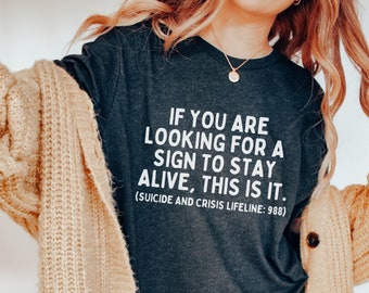 Shirt zelfmoordnummer 988, shirt geestelijke gezondheid, shirt geestelijke gezondheid, shirt zelfmoordpreventie, shirt therapeut, shirt therapeut, shirt crisishotline