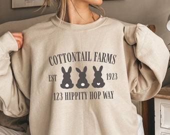 Easter Sweatshirt, Easter Bunny Sweatshirt, Easter Day Sweatshirt, Easter Shirts for Women, Bunny Lover Gift, Easter Gift for Her