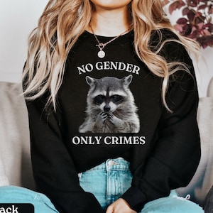Nonbinary Sweatshirt, Agender Pride, Be Gay Do Crime Sweatshirt, Enby Pride, LGBTQ Pride Non Binary Gift, No Gender Only Crimes Sweatshirt