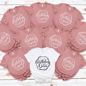 Birthday Squad Shirts, Birthday Queen Tshirt, Birthday Party Tees, Birthday Crew, Birthday Shirt for Women, Birthday Gift for Woman