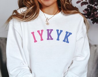 Subtle Bi Pride Sweatshirt Bisexual Sweatshirt Discreet Pride Subtle Pride Shirt Bi Pride Clothing Queer Owned Shops Bi IYKYK Pride Month