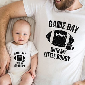 Grandpa And Baby Matching Shirts,New Grandpa Football Shirt,Fathers Day Gift,Grandpa Grandson Outfit,Grandpa Gift,Grandpa Baby Announcement