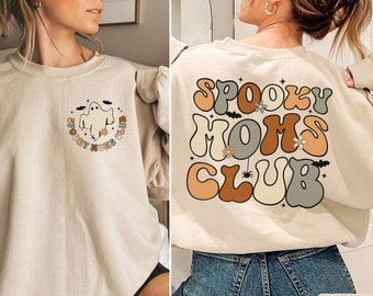 Spooky Mom Sweatshirt, Cool Moms Club Sweatshirt, Retro Halloween Mama Shirt, Halloween Mom Sweatshirt, Spooky Mama Sweatshirt, Gift for Mom