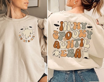 Spooky Auntie Sweatshirt,In My Spooky Auntie Era Sweatshirt,Auntie Halloween Sweater,Gift for Aunt,Favorite Aunt Shirt,Aunt Gift from Niece