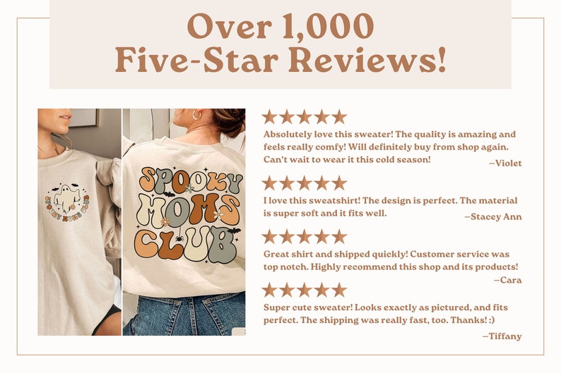 Spooky Mom Sweatshirt, Cool Moms Club Sweatshirt, Retro Halloween Mama Shirt, Halloween Mom Sweatshirt, Spooky Mama Sweatshirt, Gift for Mom image 5