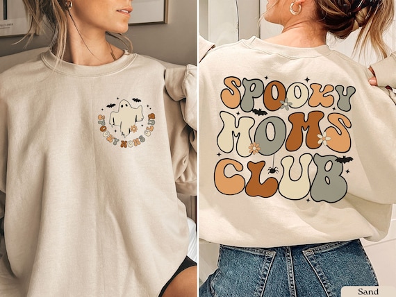 Spooky Mom Sweatshirt, Cool Moms Club Sweatshirt, Retro Halloween Mama Shirt, Halloween Mom Sweatshirt, Spooky Mama Sweatshirt, Gift for Mom