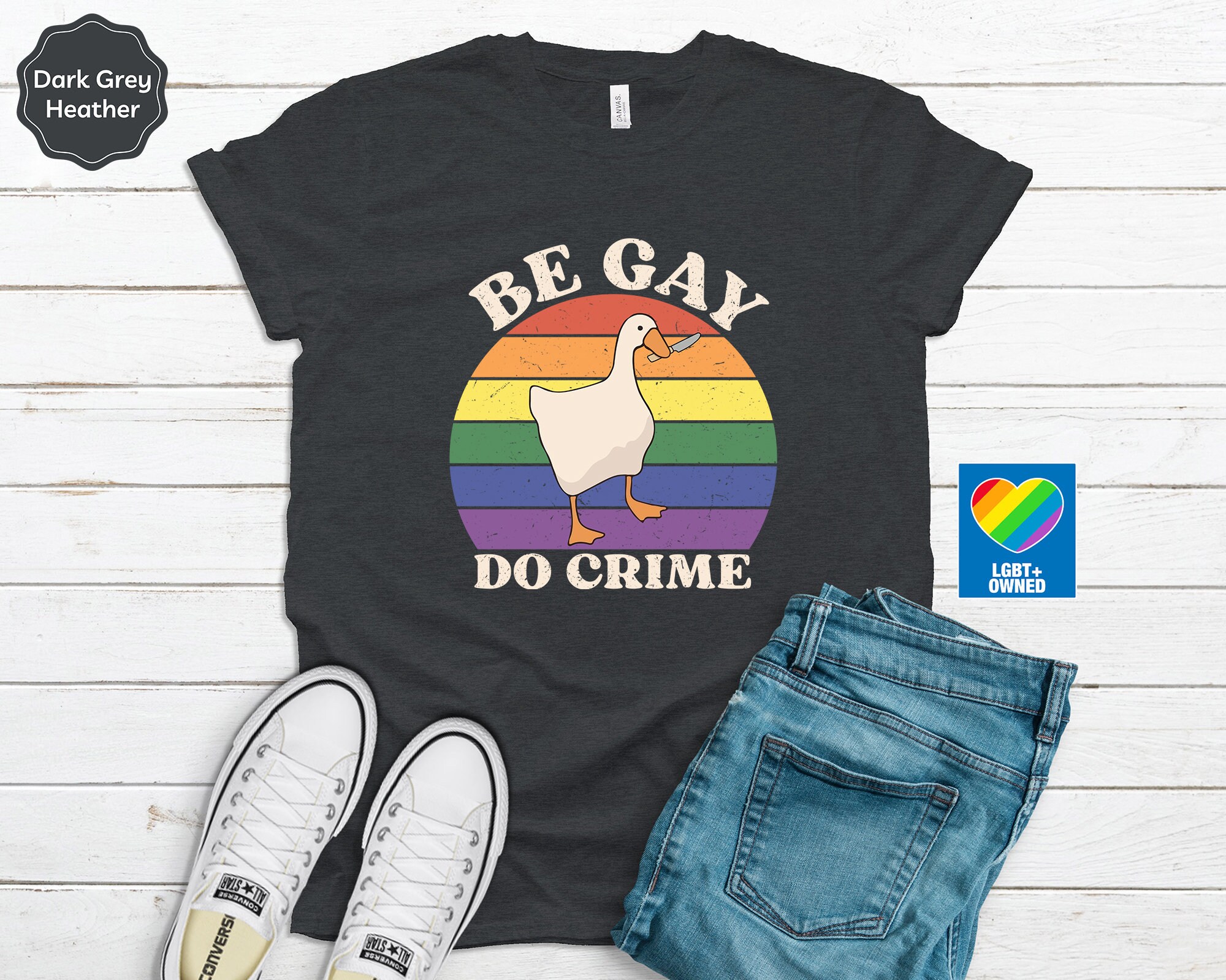 Be Gay Do Crime Goose Shirt, Pride Outfit, Queer Shirt, Lesbian Shirt ...