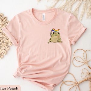 Pride Frog Shirt, LGBTQ+ Shirt, Gay Pride Shirt, Pride Month Shirt, LGBT Ally Shirt, Queer Shirt, Lesbian Shirt, LGBTQ Gift, Rainbow Shirt image 4