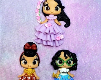 Encanto badge reel holder / needle minder / necklace Isabella, Mirabel, Dolores