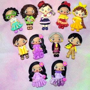 Encanto badge reel holder / needle minder / necklace bruno, Pepa, camilo, Luisa, Julieta, Abuela, Isabella